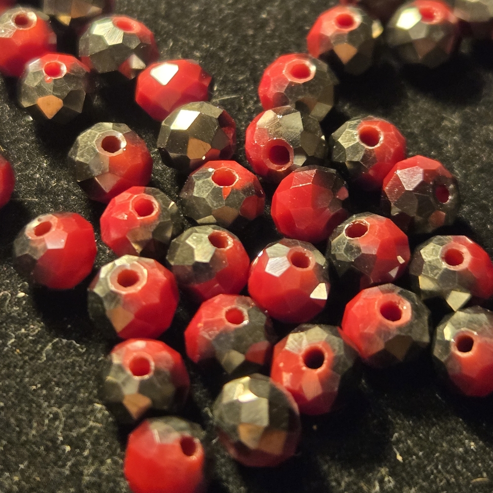 Elegant Red and Black Beads